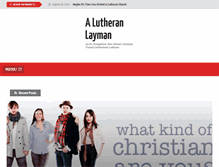 Tablet Screenshot of lutheranlayman.com